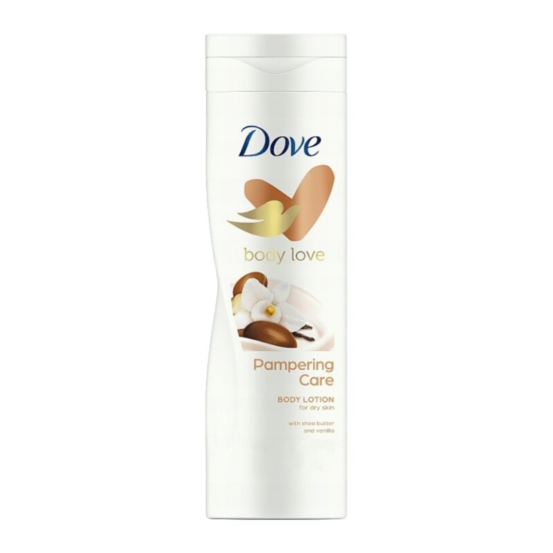 لوسیون بدن داو Dove Pampering Care حاوی شی باتر و وانیل حجم 400 میل - Image 1
