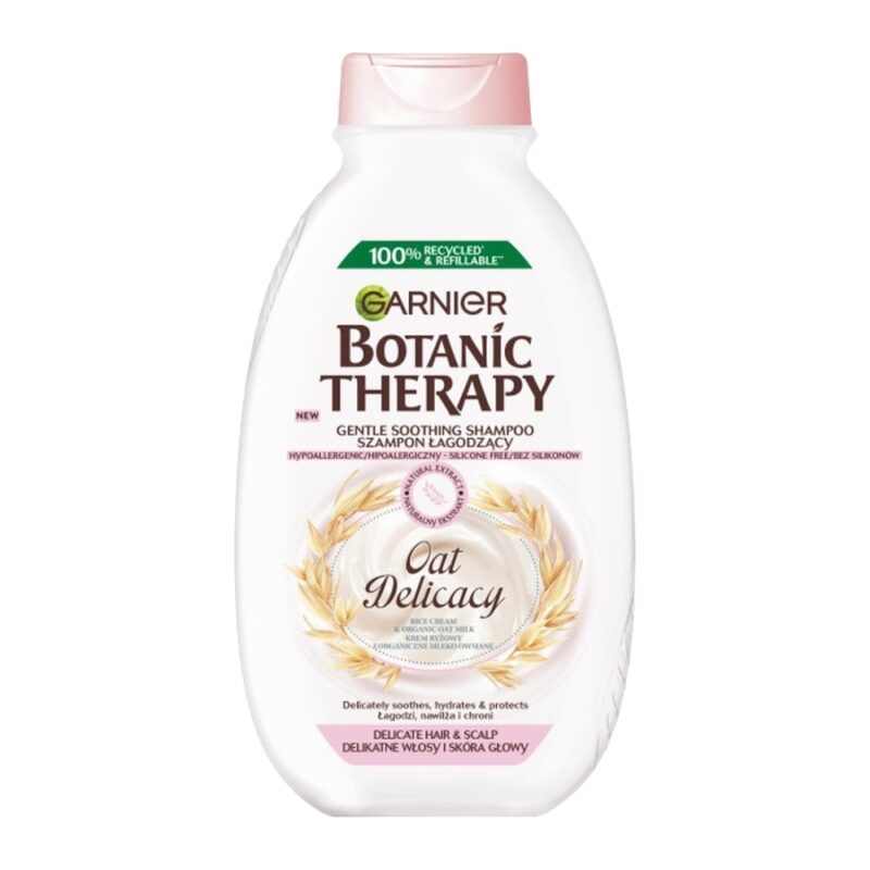 garnier-botanic-therapy-oat-delicacy-400ml شامپو آبرسان موی سر گارنیه Garnier Botanic Therapy Oat Delicacy حجم 400 میل - Image 1