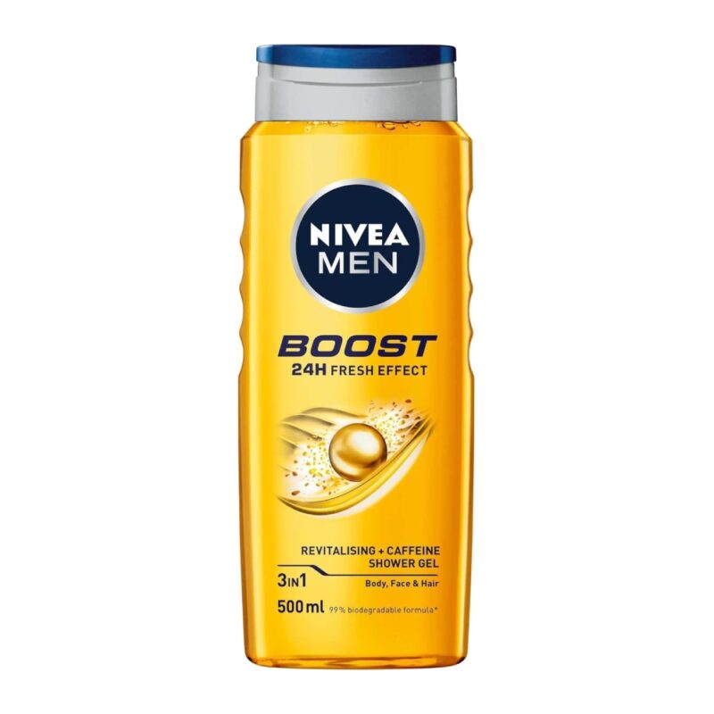 شامپو سر و بدن مردانه نیوآ Nivea Boost حاوی کافئین حجم 500 میل - Image 1