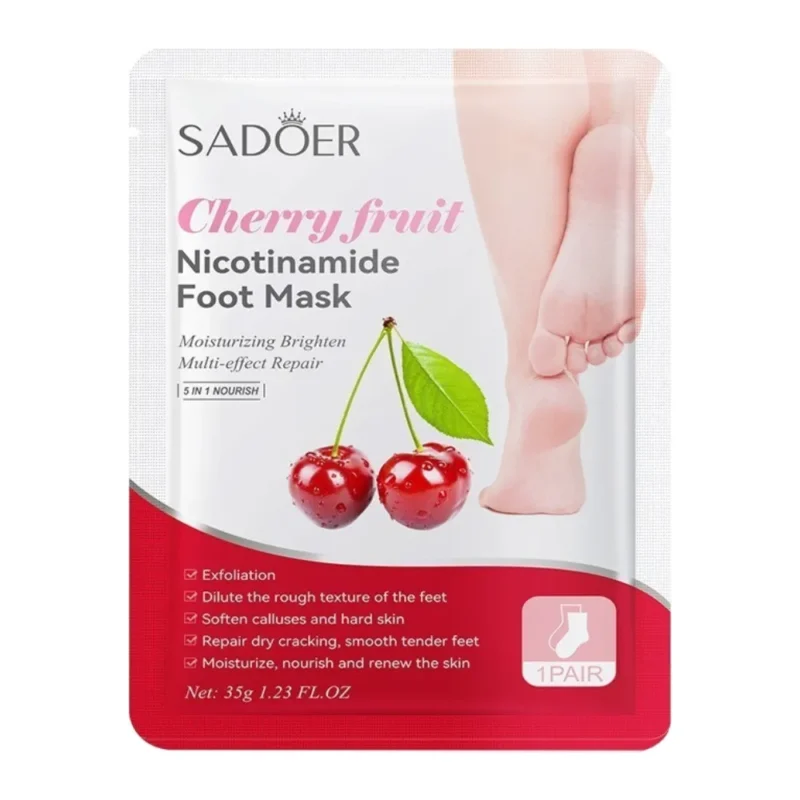 ماسک پوشیدنی و شفاف کننده پوست پا سادور Sadoer Cherry Fruit حجم 35 گرم - Image 1