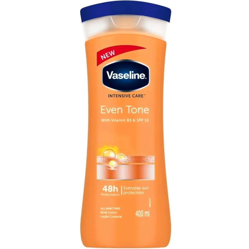 vaseline Intensive Care Even Tone with Vitamin B3 Body Lotion لوسیون بدن مناسب پوست خشک و نرمال وازلین Vaseline Healthy Even Tone حجم 400 میل - Image 1