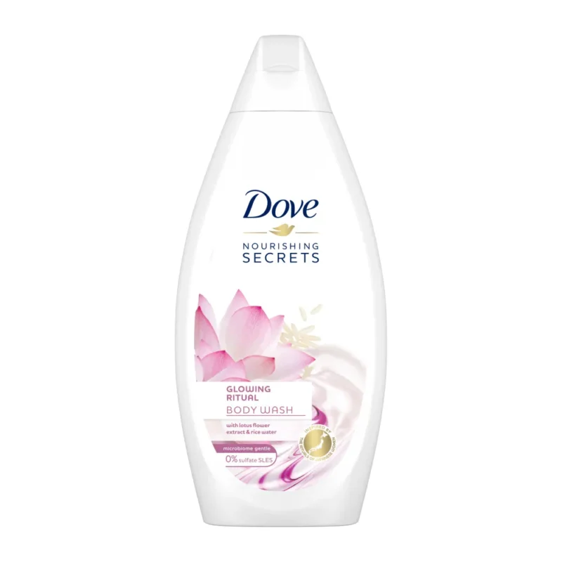 شامپو بدن داو با عصاره برنج و گل لوتوس Dove Nourishing Secrets Glowing Ritual حجم 500 میل - Image 1