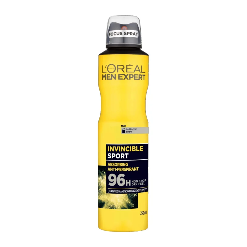 اسپری ضد تعریق مردانه لورآل Loreal Invincible Sport حجم 250 میل - Image 1