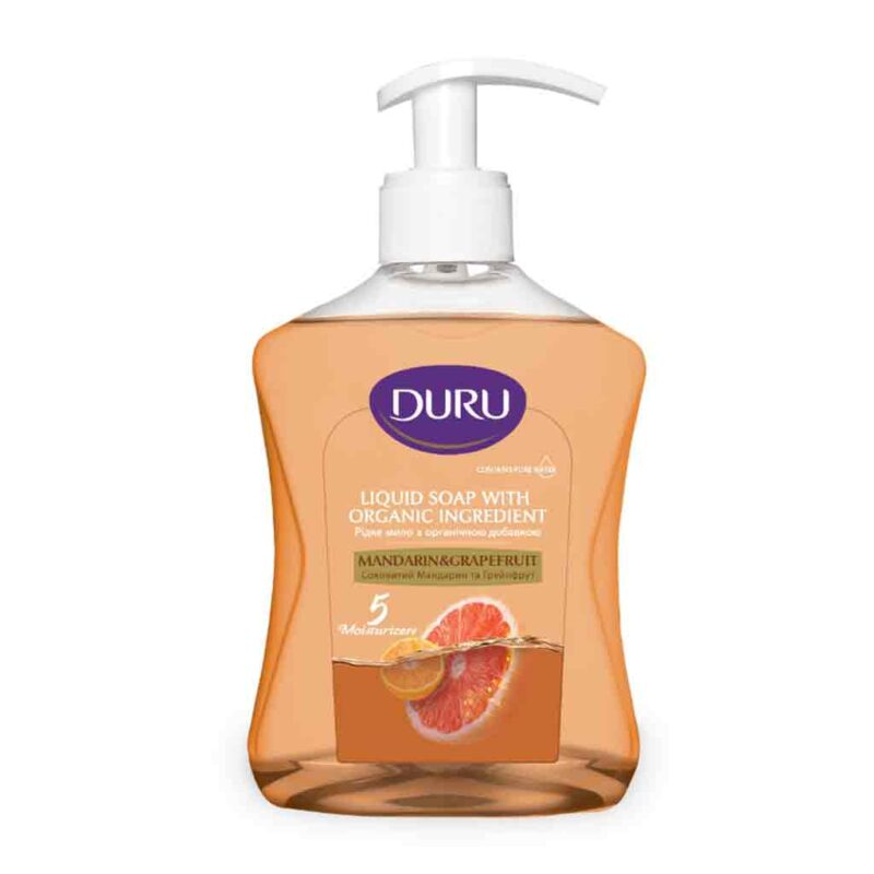 DURU Mandarin Grapefruit صابون مایع دورو DURU Mandarin Grapefruit حاوی عصاره ماندارین و گریپ فروت 300 میل - Image 1