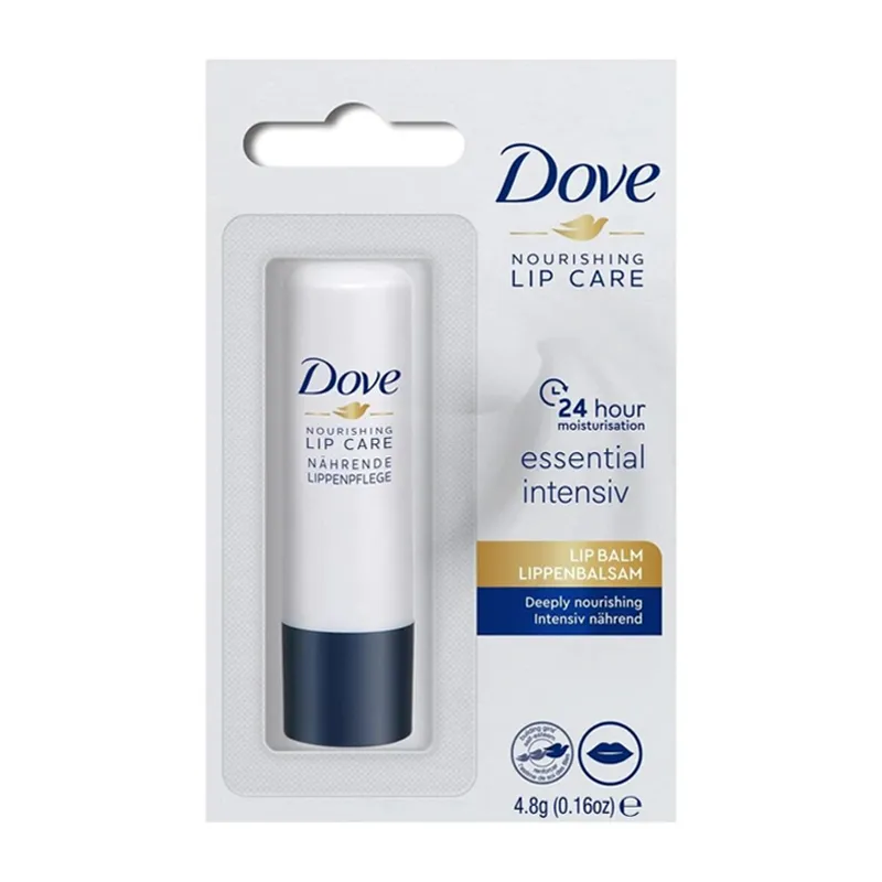 Dove essential intensiv Nourishing Lip Care Balm بالم لب درمانی داو Dove essential intensiv Nourishing Lip Care Balm حجم 4.8 گرم - Image 1