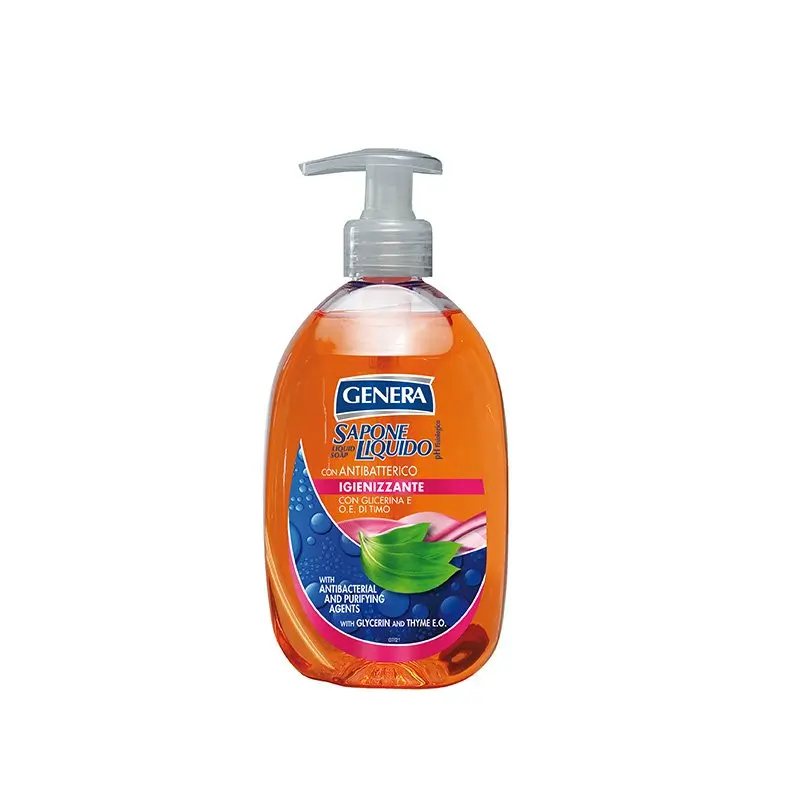 GENERA Sapone Liquido Igienizzante con Antibatterico 500 ml مایع دستشویی ضدعفونی کننده جنرا با خاصیت آنتی باکتریال و رایحه روغن آویشن Genera Antibatterico حجم ۵۰۰ میل - Image 1