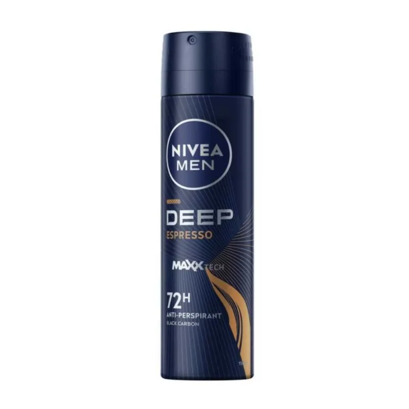 اسپری ضدتعریق مردانه نیوآ Nivea men BLACK CARBON Deep Espresso حجم 150 میلی - Image 1