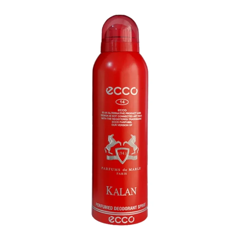 ecco-kalan-no-14-body-spray-200ml اسپری ضد تعریق مردانه اکو Ecco Kalan No 14 حجم 200 میل - Image 1