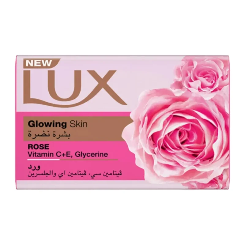صابون لوکس Lux Glowing Skin Rose با رایحه گل سرخ حجم 170 گرم - Image 1