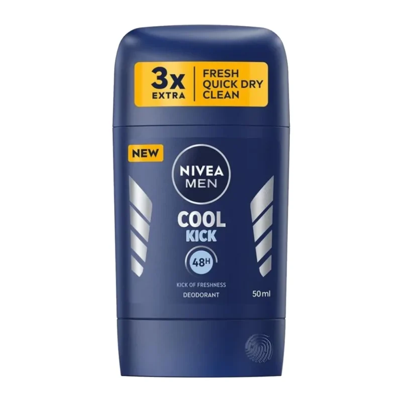 nivea-men-antiperspirant-stick-cool-kick-50ml- استیک ضد تعریق مردانه نیوآ Nivea Cool Kick حجم 50 میل - Image 1