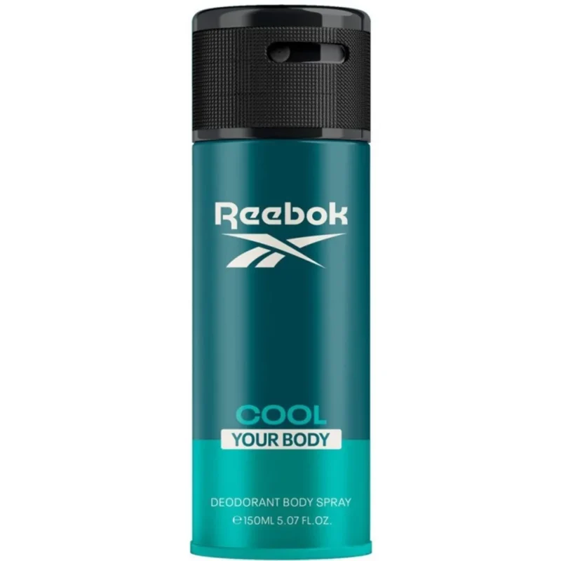 اسپری دئودرانت مردانه ریباک Reebok COOL YOUR BODY حجم 150 میل - Image 1