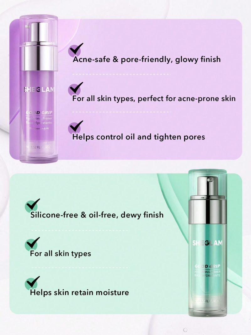 پرایمر و آبرسان شیگلم Sheglam good grip hydrating primer مدل Mint Blue - Image 2