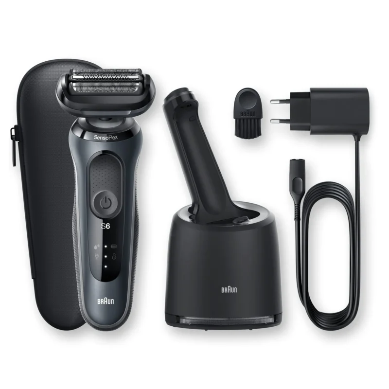 Braun-Shaver-Series6-60-N7000CC-Senso-Flex ماشین اصلاح فوق حرفه ای صورت مردانه براون Braun Series 6 N7000cc - Image 1