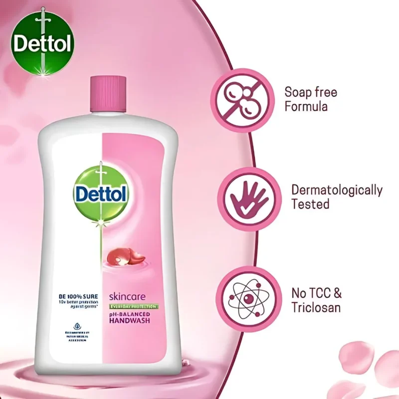 مایع دستشویی محافظ پوست دتول Dettol Skincare pH-Balanced حجم 900 میل - Image 2