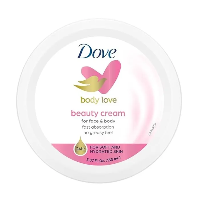 Dove body love Beauty Cream for face and body 250ml کرم مرطوب کننده دست و بدن داو مناسب بانوان Dove Beauty Cream حجم 250 میل - Image 1