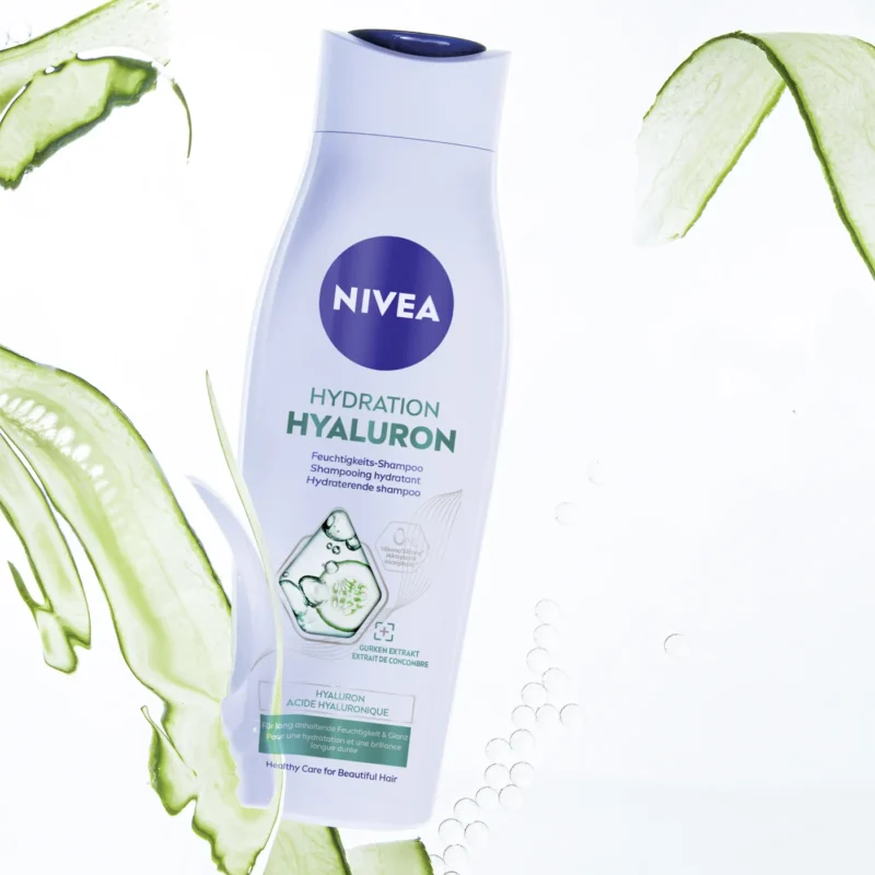 شامپوی مرطوب‌کننده نیوآ با هیالورون و عصاره خیار NIVEA Hydration Hyaluron Moisture حجم 250 میل - Image 1