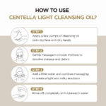 روغن پاک کننده آرایش ماداگاسکار سنتلا SKIN 1004 CENTELLA LIGHT CLEANSING OIL حجم 200 میل - Image 2