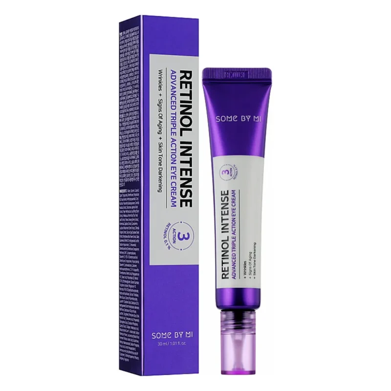 Some By Mi Retinol Intense Advanced Triple Action Eye Cream 30ml کرم دور چشم 3 کاره رتینول سام بای می Some By Mi Retinol Intense Advanced Triple Action Eye Cream حجم 30 میل - Image 1