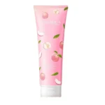 نمک بدن هگزاپپتید هلو رفع زبری و پوست دونه مرغی بیوآکوا bioaqua Peach Hexapeptide Clean Bath Salt حجم ۲۵۰ گرم