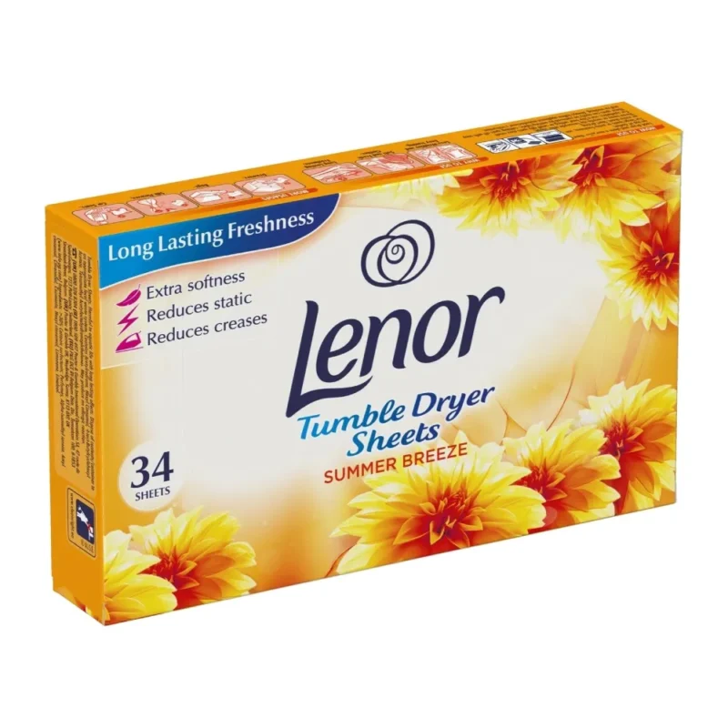 خوشبو کننده ورقه ای لباس لنور Lenor Summer Breeze بسته 34 عددی - Image 8
