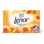 خوشبو کننده ورقه ای لباس لنور Lenor Summer Breeze بسته 34 عددی