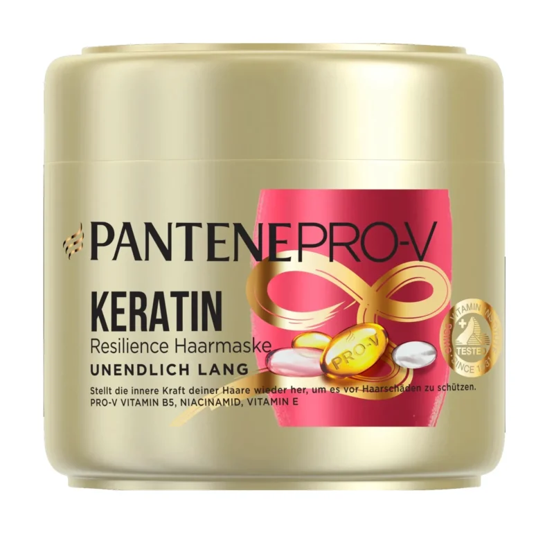 pentane-pro-v-Unendlich Lang-keratin-hair-mask-300ml ماسک مو کراتینه پنتن مناسب موهای خشک و آسیب دیده PANTENE Unendlich Lang حجم 300 میل - Image 1
