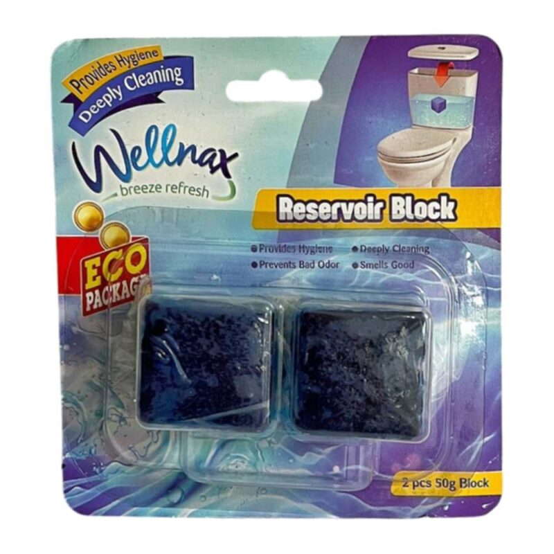 wellnax-deeply-cleaning-reservoir-block-2pcs خوشبو کننده و جرمگیر توالت فرنگی ولناکس Wellnax Deeply Cleaning بسته 2 عددی - Image 1