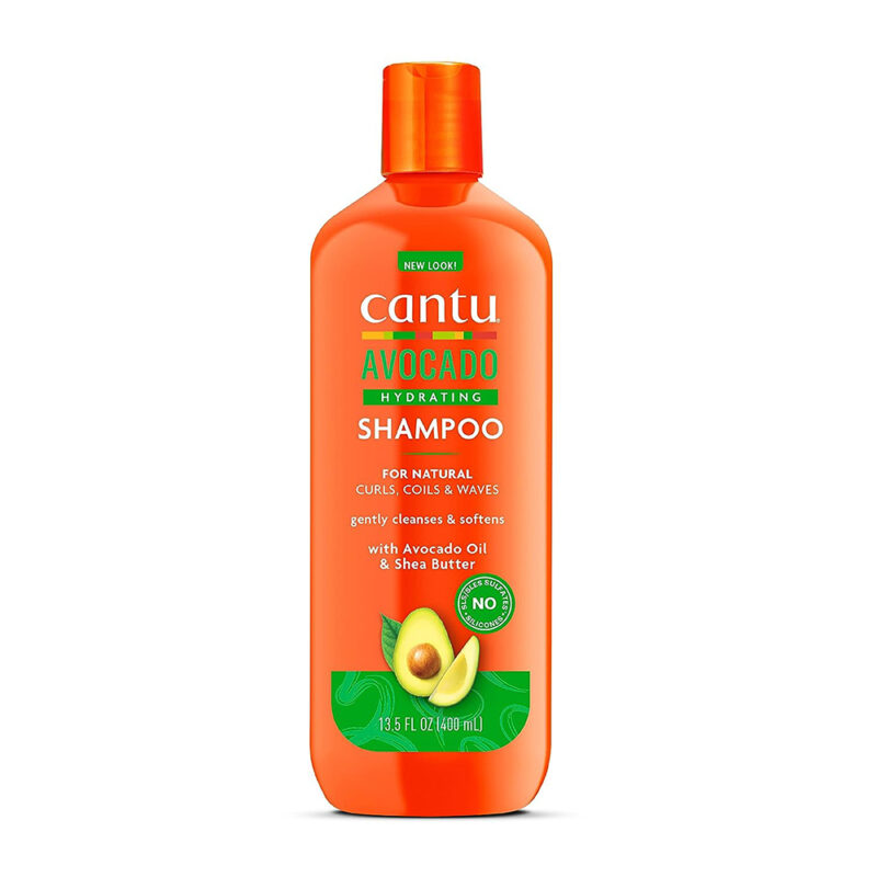 شامپو آبرسان موهای فر و مجعد شی باتر آووکادو کانتو Cantu Avocado Hydrating Shampoo حجم 400 میل - Image 1