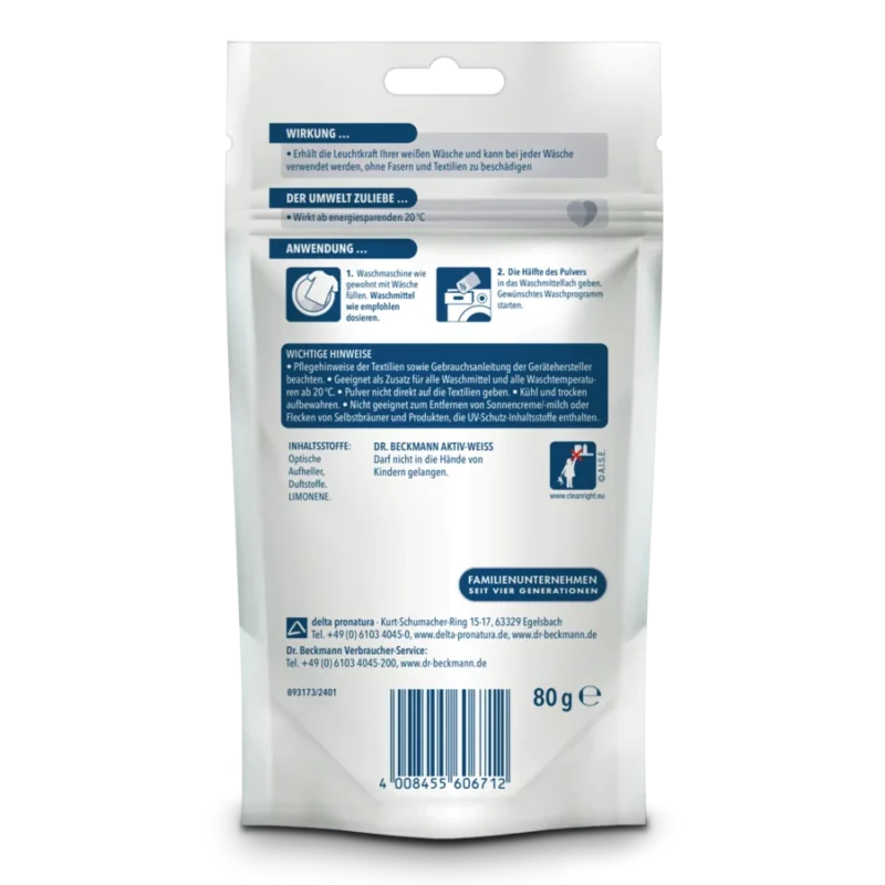 لکه بر دکتر بک من Dr.Beckmann active white حجم 80 گرم - Image 2