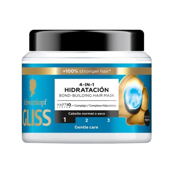 GLISS 4 IN 1 HYDRATION BOUND-BUILDING HAIR MASK ماسک موی 4 در 1 گلیس Gliss HIDRATACION حجم 400 میل - Image 1
