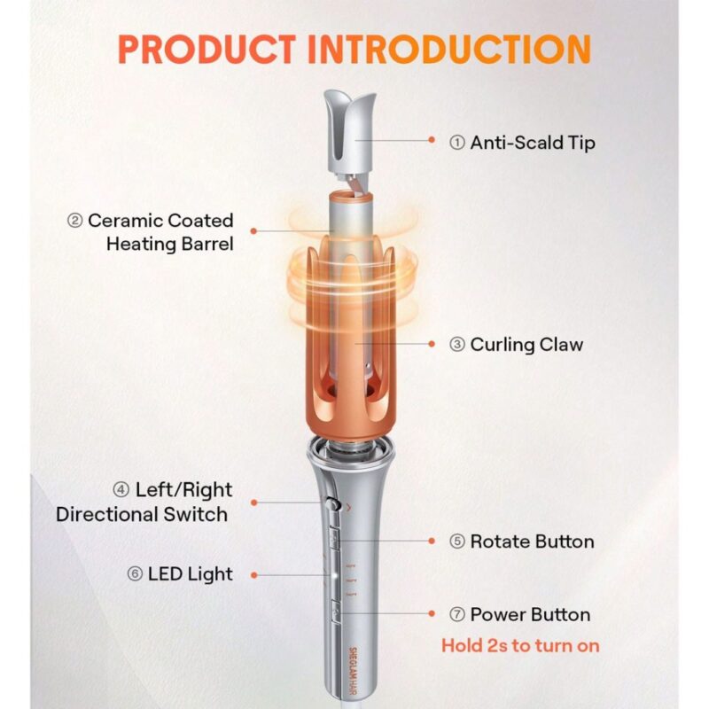 دستگاه فر مو شیگلم SHEGLAM Hair It-Curl One-Touch Instant Curler 32mm - Image 5