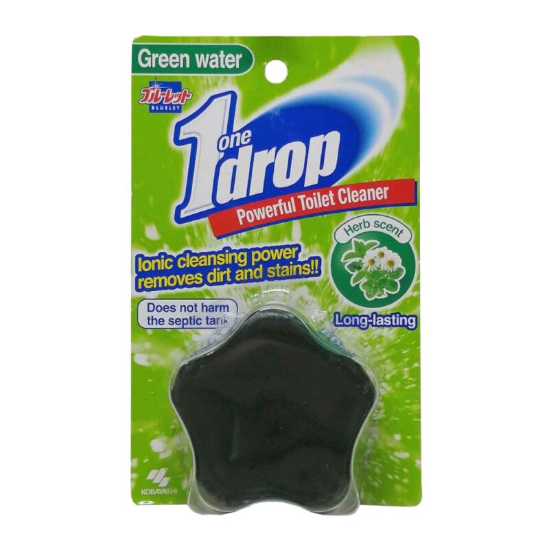 bluelet-herb-scent-scented-toilet-bowl-cleanser-120gr قرص فلاش تانک سرویس بهداشتی بلولت کوبایاشی Kobayashi Bluelet Herb Scent رایحه نعنا وحشی وزن 120 گرم - Image 1