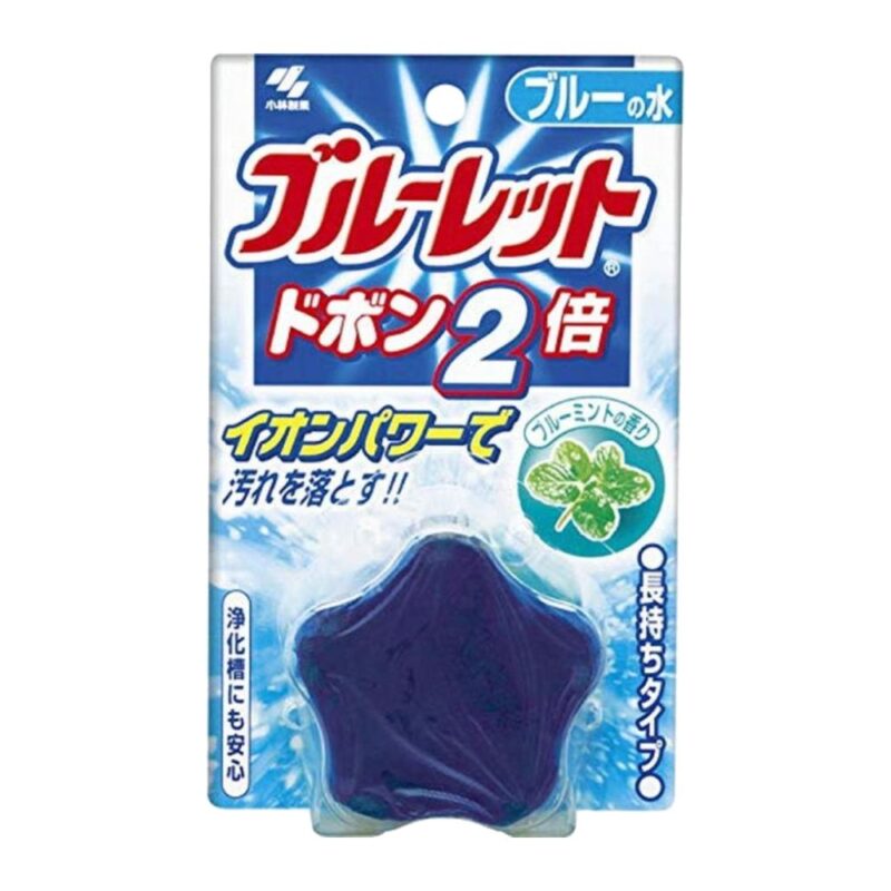 bluelet-mint-scented-toilet-bowl-cleanser-120gr قرص فلاش تانک سرویس بهداشتی بلولت کوبایاشی Kobayashi Bluelet Mint رایحه نعنا وزن 120 گرم - Image 1