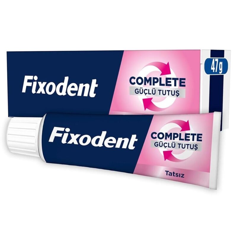 چسب دندان مصنوعی هلندی فیکسودنت Fixodent New Extra Fresh با کلاسیک بدون طمع و رایحه حجم 47 گرم - Image 1