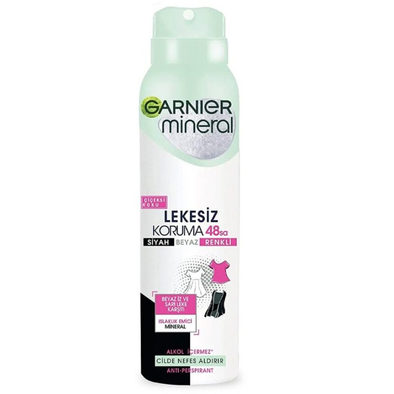 garnier-lekesiz-koryma-150-ml اسپری ضد تعریق زنانه گارنیر Garnier LEKESIZ KORYMA حجم 150 میل - Image 1