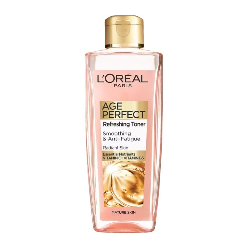 loreal-age-perfect-smoothing-and-anti-fatigue-refreshing-toner-200ml تونر لورآل Loreal Age Perfect Refreshing Toner شاداب کننده و جوان کننده حجم 200 میل - Image 1