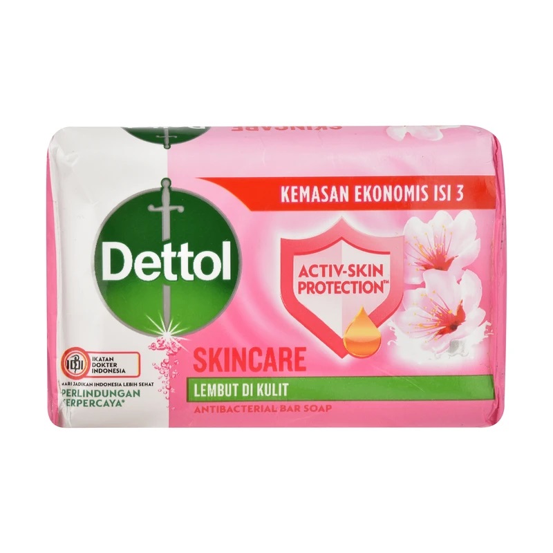 DETTOL SKINCARE ANTIBACTERIAL BAR SOAP 100 g صابون آنتی باکتریال محافظ پوست دتول Dettol رایحه شکوفه گیلاس وزن 100 گرم - Image 1