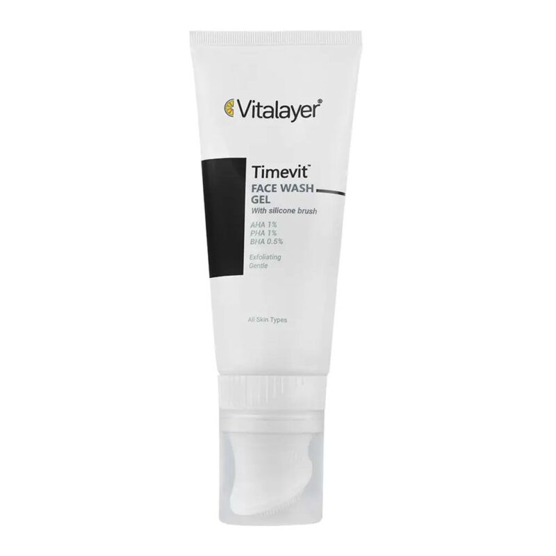 ژل براش شستشوی صورت تایم ویت ویتالیر VITALAYER Timevit Face Wash حجم 200 میل - Image 1