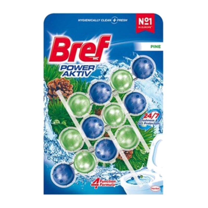 قرص خوشبو کننده و ضدعفونی کننده توالت فرنگی برف Bref Pine وزن 150 گرم - Image 1