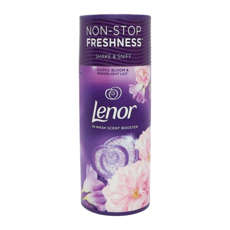 lenor-laundry-perfume-exotic-bloom-and-moonlight-lily-in-wash-scent-booster-beads-176gr خوشبو کننده لباس لنور Lenor Exotic Bloom And Moonlight Lily وزن 176 گرم - Image 1