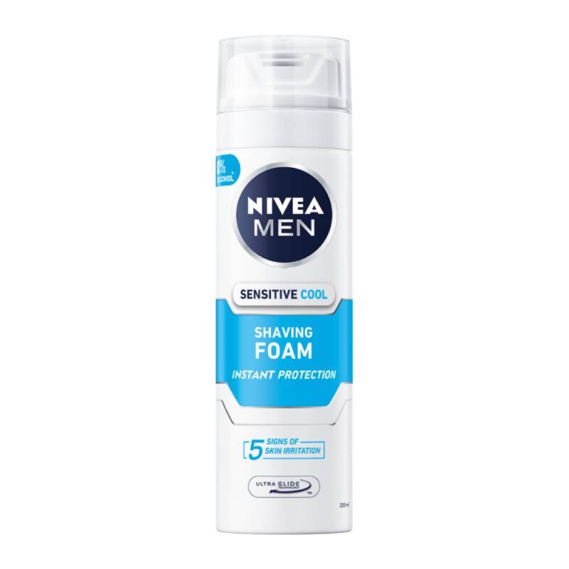 فوم اصلاح صورت نیوآ Nivea Sensitive Cool خنک کننده پوست حجم 200 میل - Image 1