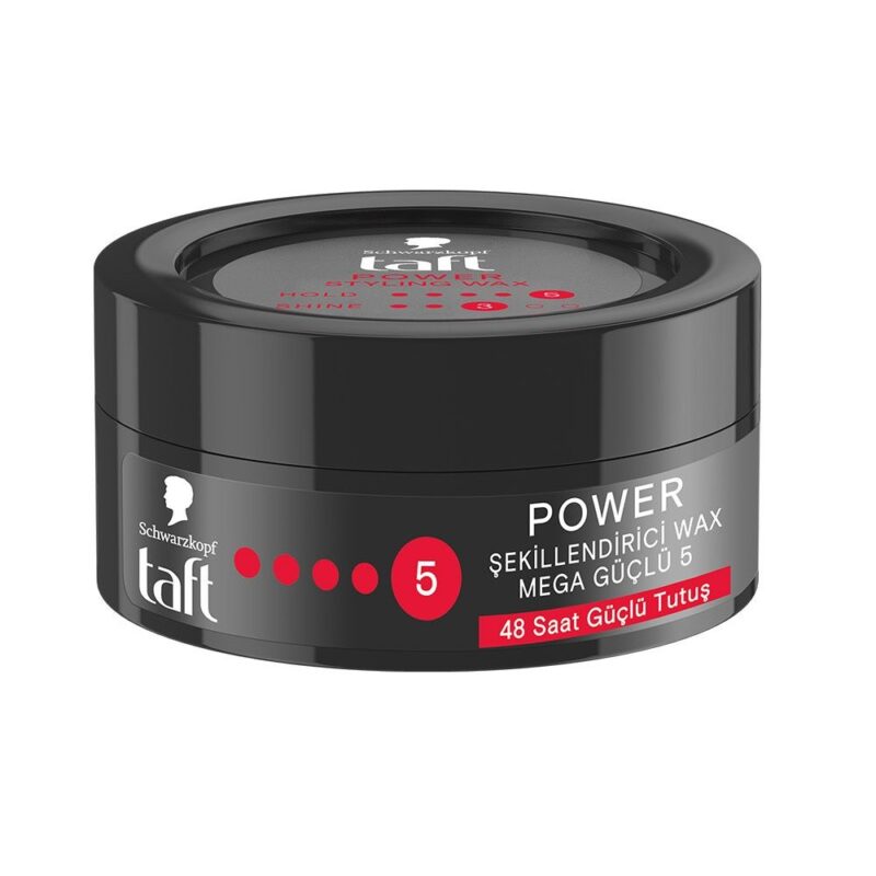 taft POWER hold 5 and shine 3 STYLING WAX 75 ml واکس مو تافت شماره 5 taft POWER STYLING WAX حجم 75 میل - Image 1