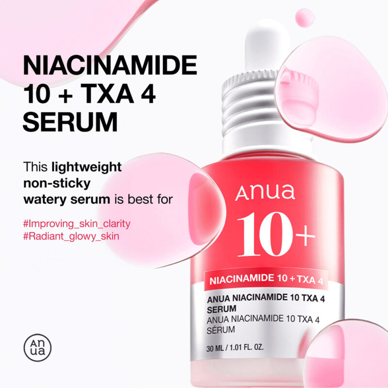 سرم ضد لک نیاسینامید و ترانگزامیک اسید آنوا Anua Niacinamide 10% + TXA 4% Dark Spot Correcting Serum - Image 4