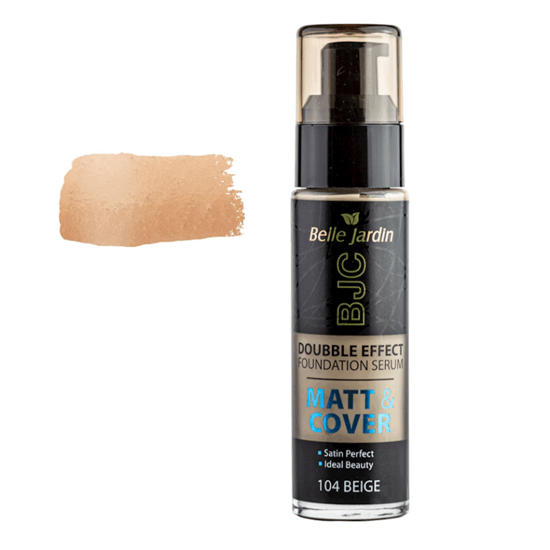 کرم پودر بل جاردین شماره 104 رنگ بژ Belle Jardin Matt & Cover Double Effect حجم 30 میل - Image 1