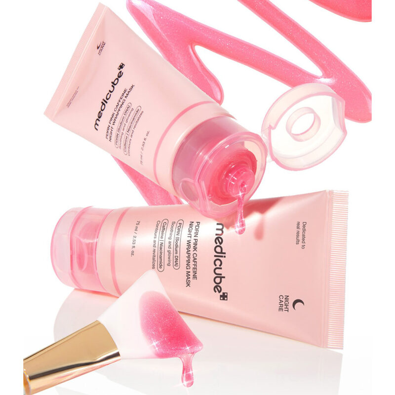 ماسک شب کافئین و PDRN ترمیم کننده و جوانساز مدی کیوب Medicube PDRN Pink Caffeine - Image 5