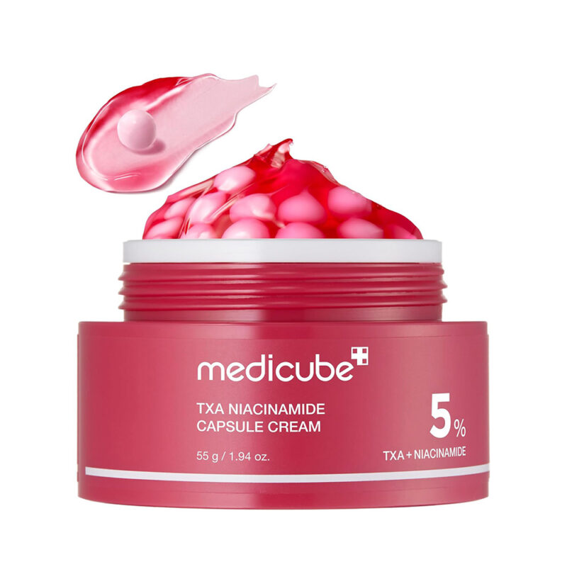 کرم ضد لک و روشن کننده ترانگزامیک اسید و نیاسینامید مدی کیوب Medicube TXA Niacinamide Capsule Cream - Image 1