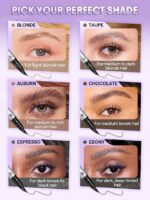 هاشور و لمینت دوسر ابرو شیگلم SHEGLAM Real Flow Laminating Brow Pen رنگ Chocolate - Image 3