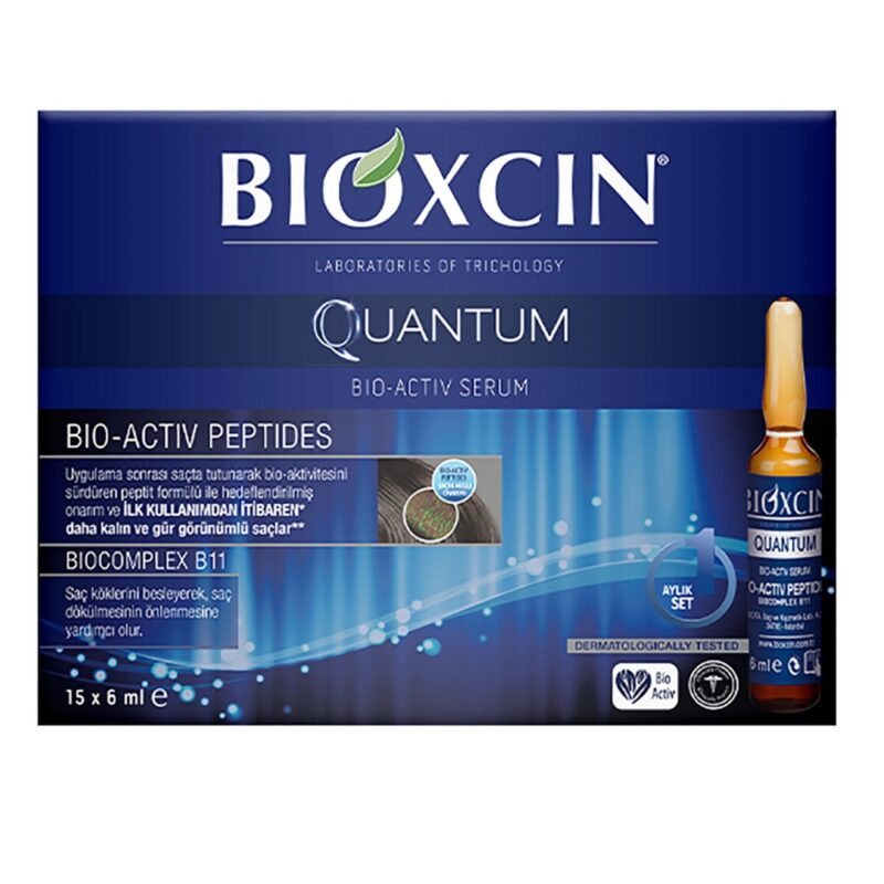 bioxcin-hair-strengthener-anti-hair-loss-serum-and-quantum-15x6ml پک سرم ضد ریزش مو بیوکسین BIOXCIN anti hair loss serum حجم 15 عددی - Image 1