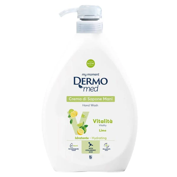 dermomed-vitalita-creamy-liquid-hand-soap-1000ml مایع دستشویی درمومد رایحه لیمو Dermomed Iris حجم 1000 میل - Image 1