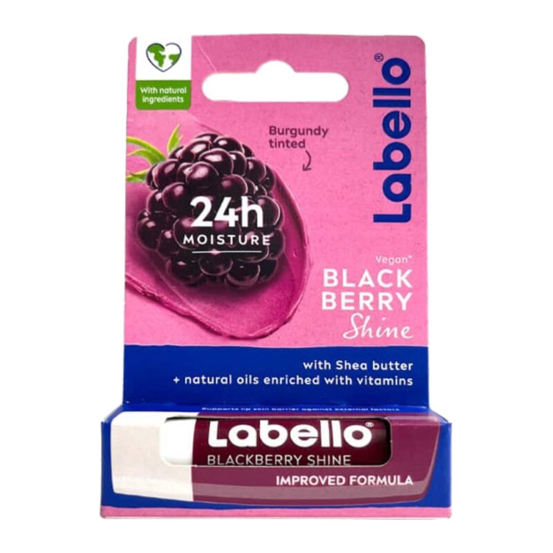 بالم لب لابلو Labello Black Berry Shine درخشان کننده لب وزن 4.8 گرم - Image 1